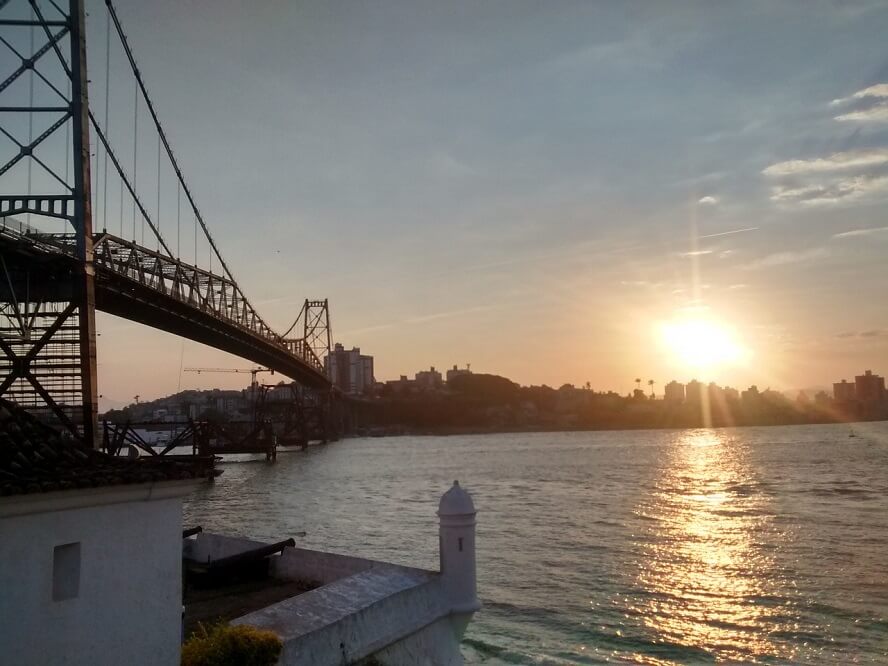 Ponte Hercílio Luz Pôr-do-sol