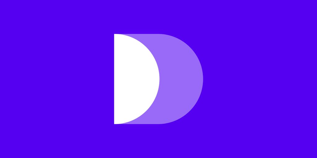 Logomarca Decolar com fundo azul