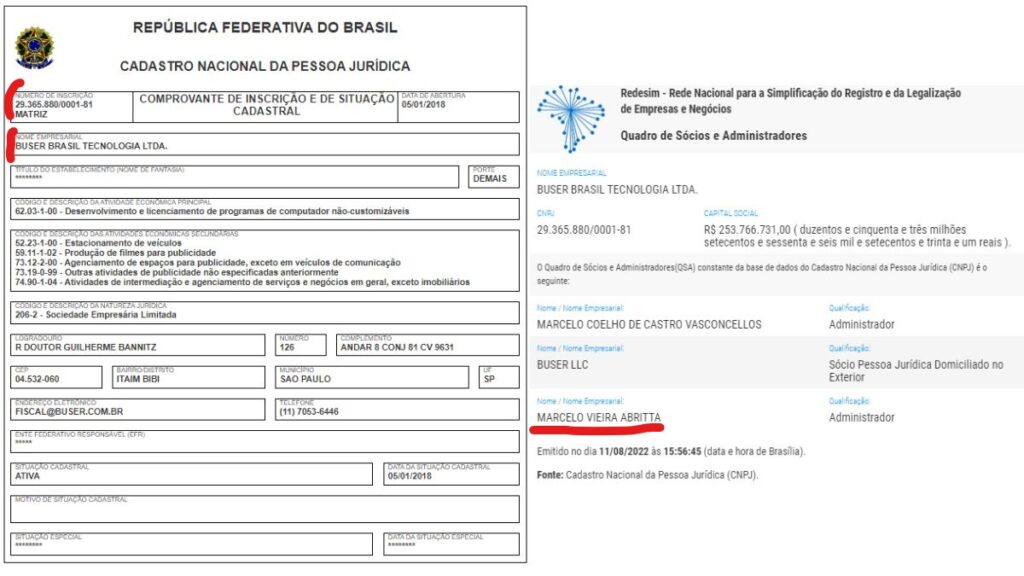 Consulta de CNPJ Buser