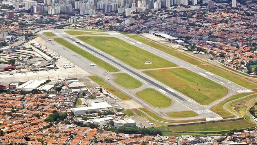 Telefone do aeroporto de Congonhas, aeroporto visto de cima