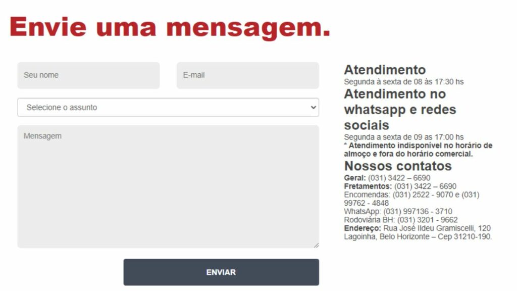 Print do formulário