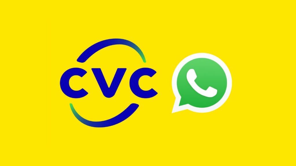 WhatsApp CVC, com fundo amarelo