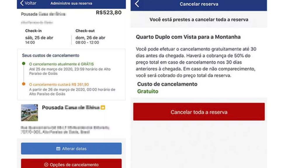 Como cancelar reserva no Booking pelo celular