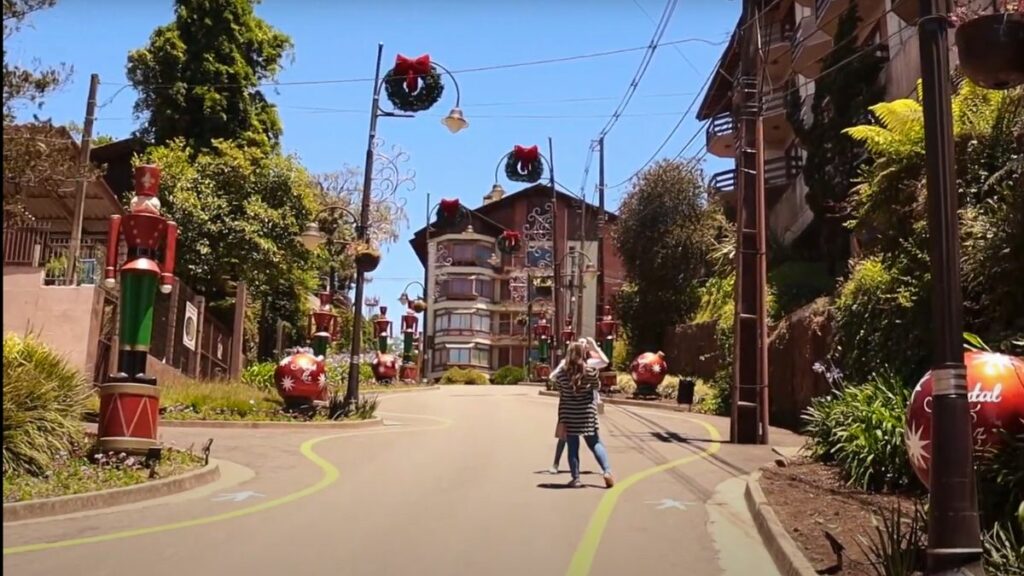 Rua torta em Gramado