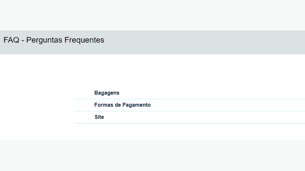Perguntas frequentes- FAQ Azul Viagens