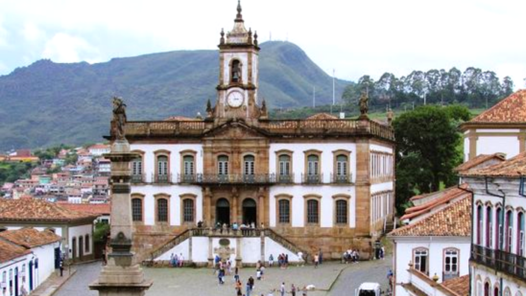 Praça de Tiradentes no Centro Histórico
