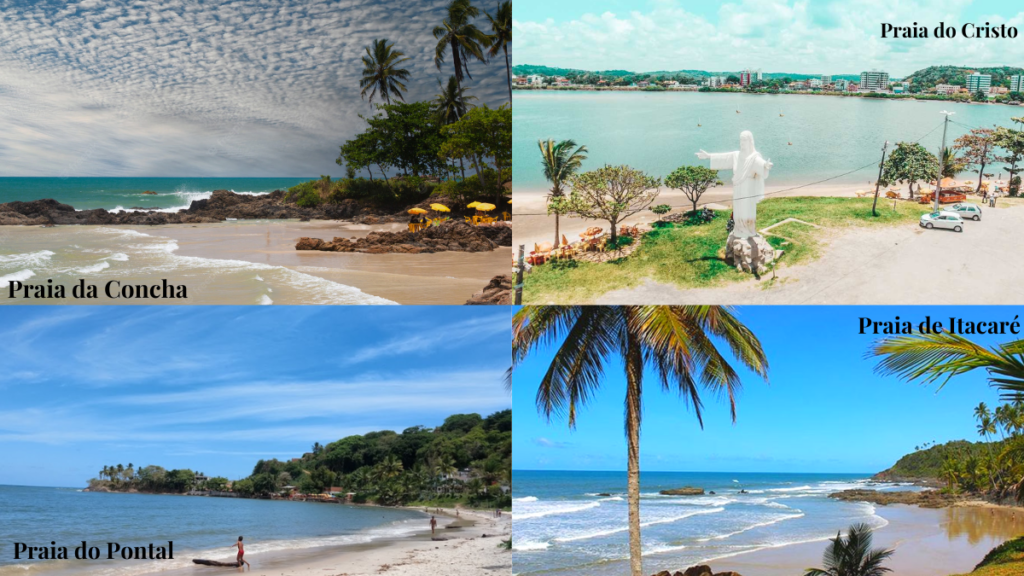 Praias região Norte, Sul e Central