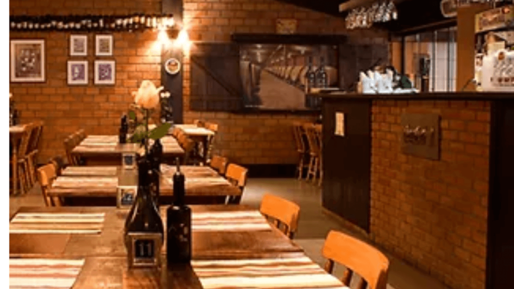 imagem do interior da Pizzaria L'Antica Pietra 
