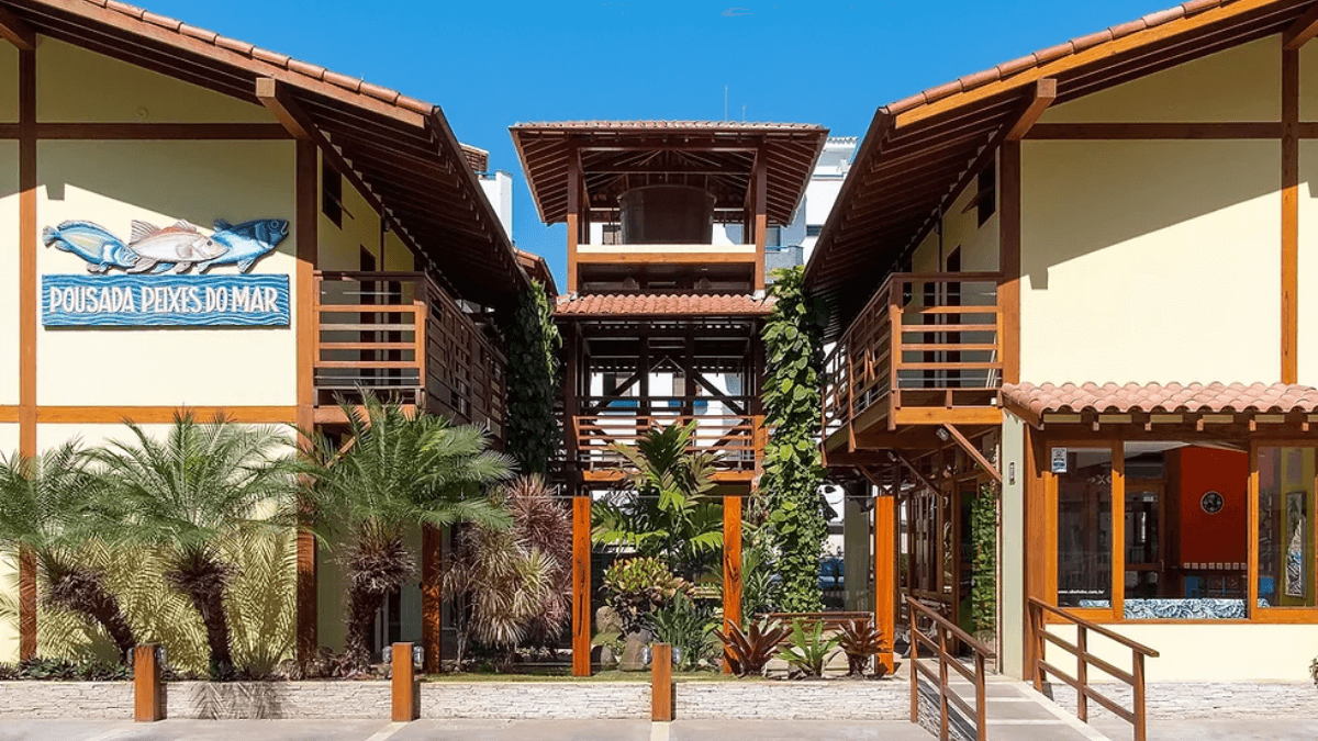 Hotel em Ubatuba Praia Grande: Imagem da Pousada Peixes do Mar