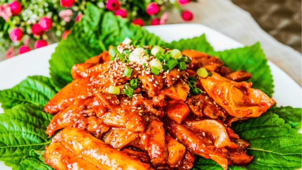 imagem de comida coreana: Tteokbokki 