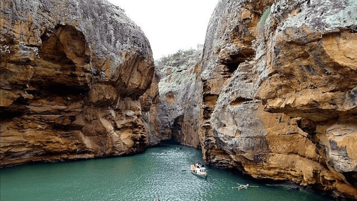 Imagem do Cânion do Xingó, na cidade de Canindé de São Francisco