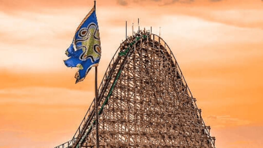 Imagem da montanha russa Montezum
