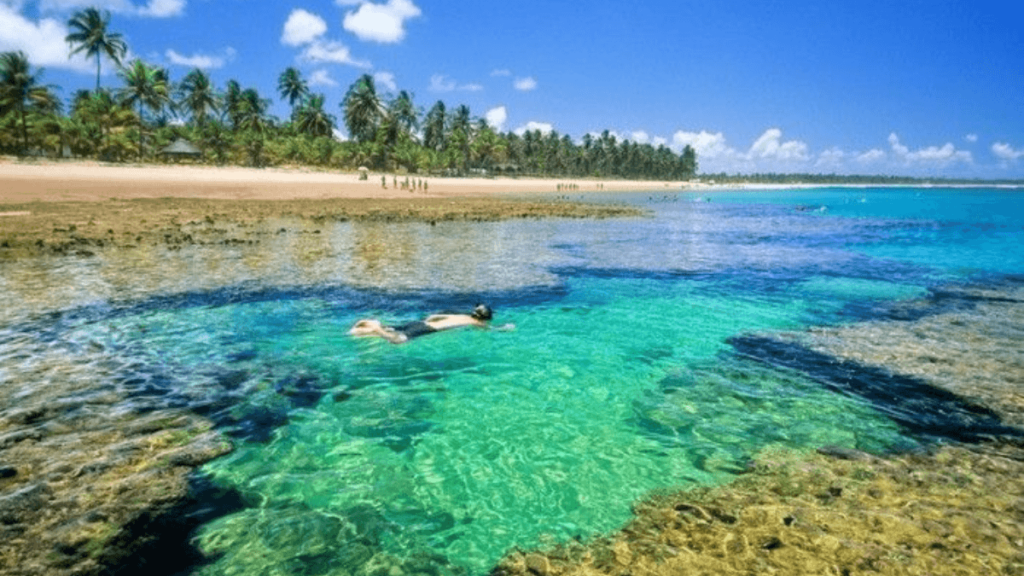 Piscinas Naturais: Imagem das Piscinas em Taipu de Fora. no estado de Bahia.