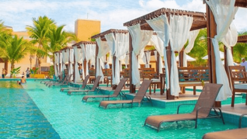 Imagem da Barraca Chico do Caranguejo, na Praia do Futuro.