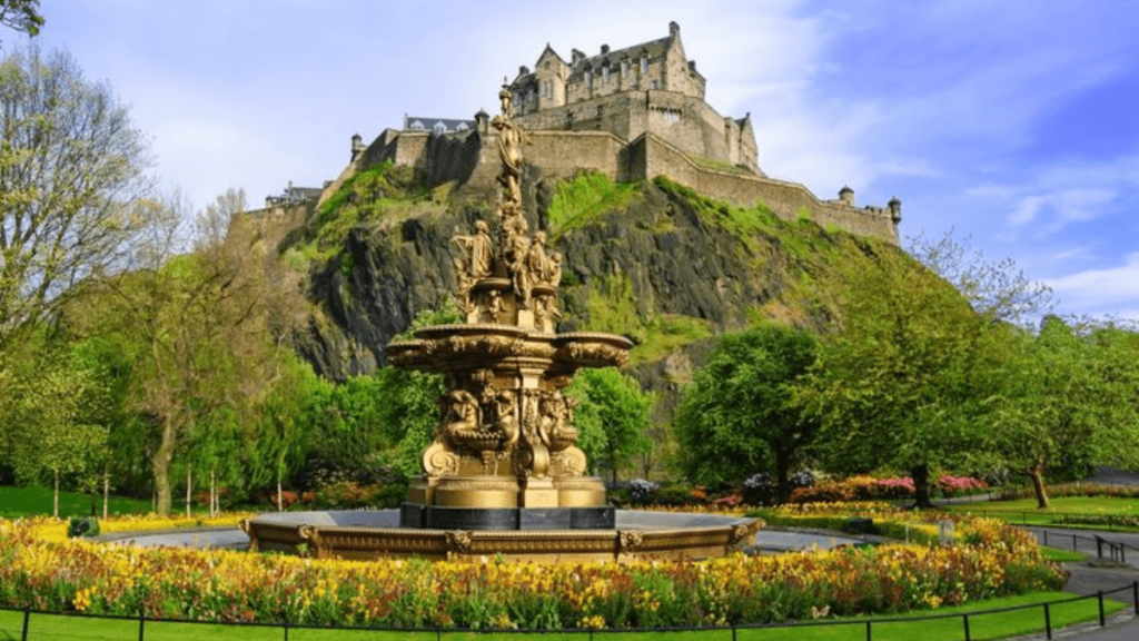 Castelo de Edimburgo, na Escócia