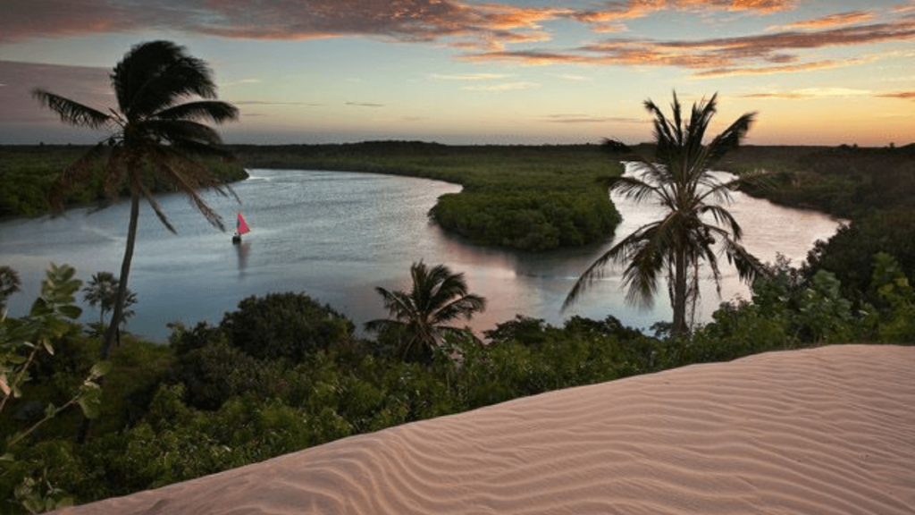 Veja a imagem do Rio Aracatiaçu.