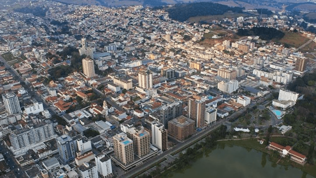 Cidade de São Lourenço, em Minas Gerais. 