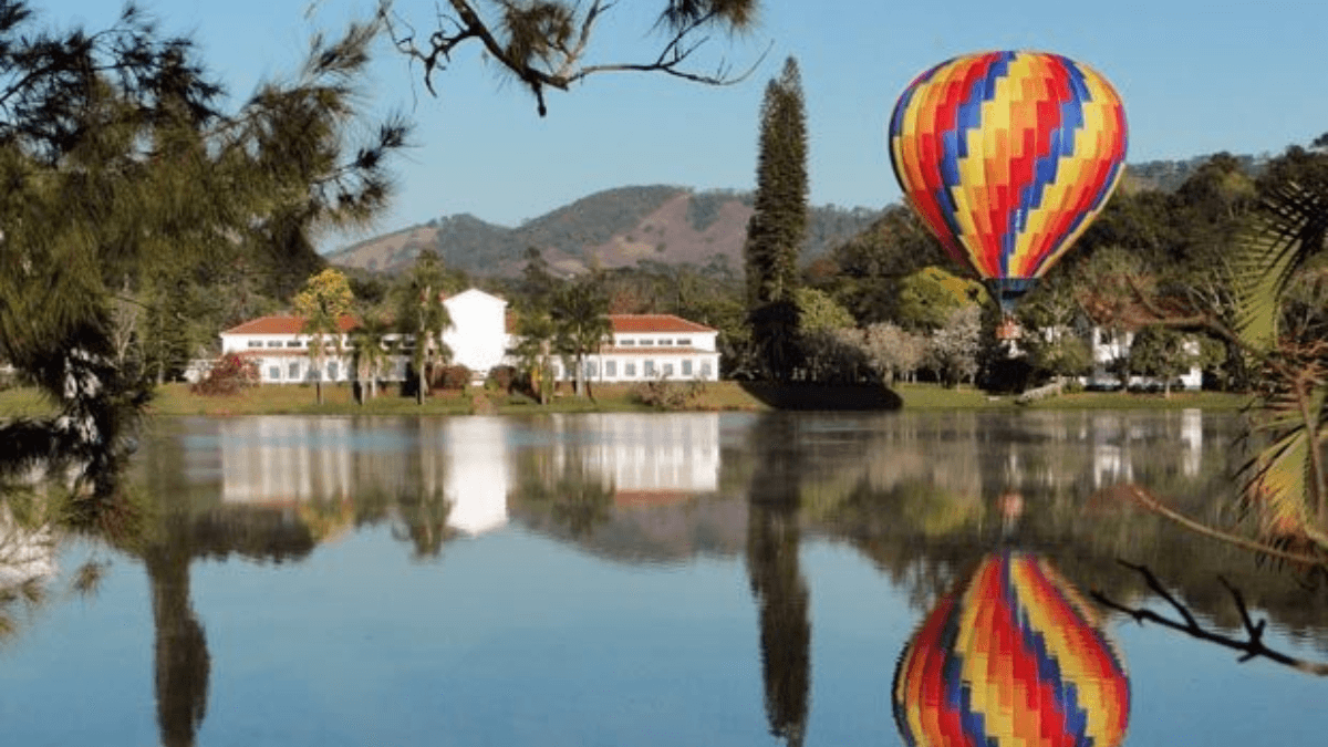 Parque das águas em São Lourenço.