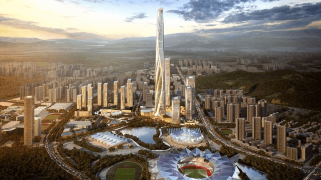 Conheça o grande prédio Ping An Finance Center.