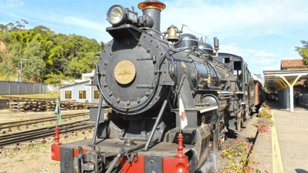 Trem das Águas na cidade de São Lourenço.