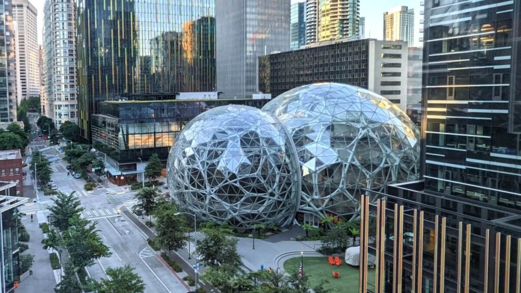 Esferas da Amazon em Seattle.