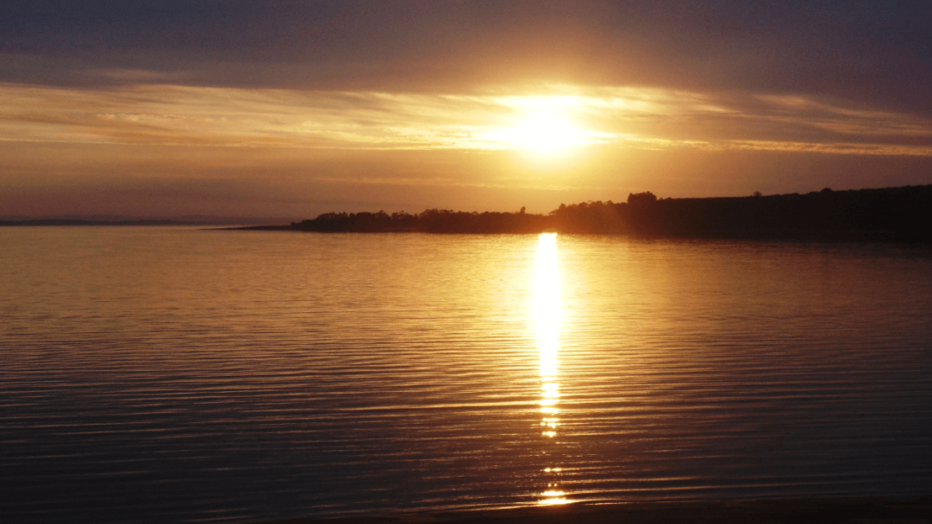 Pôr do Sol na Represa