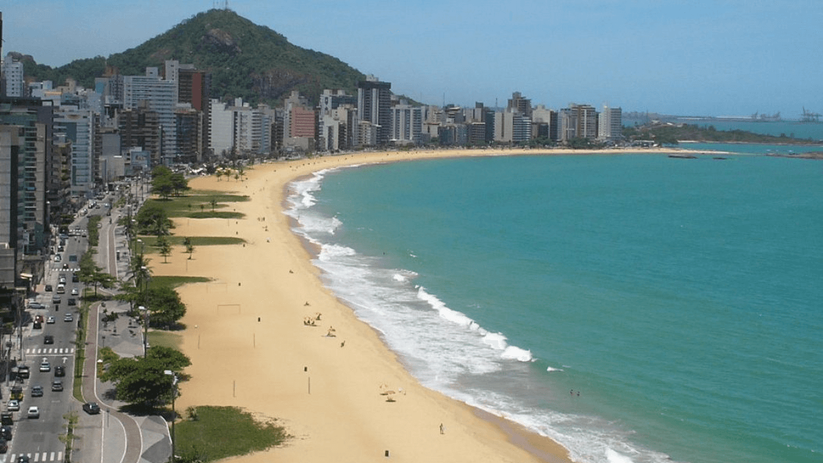 Imagem da Praia da Costa, em Vila Velha