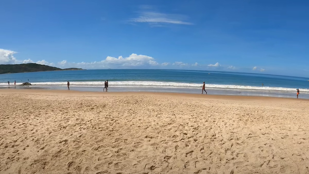 Praia do Morro, em Guarapari, no Espírito Santo.