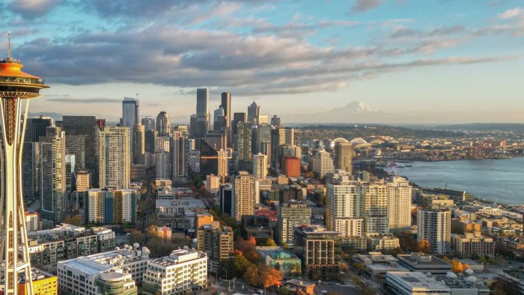 Vista aérea de Seattle