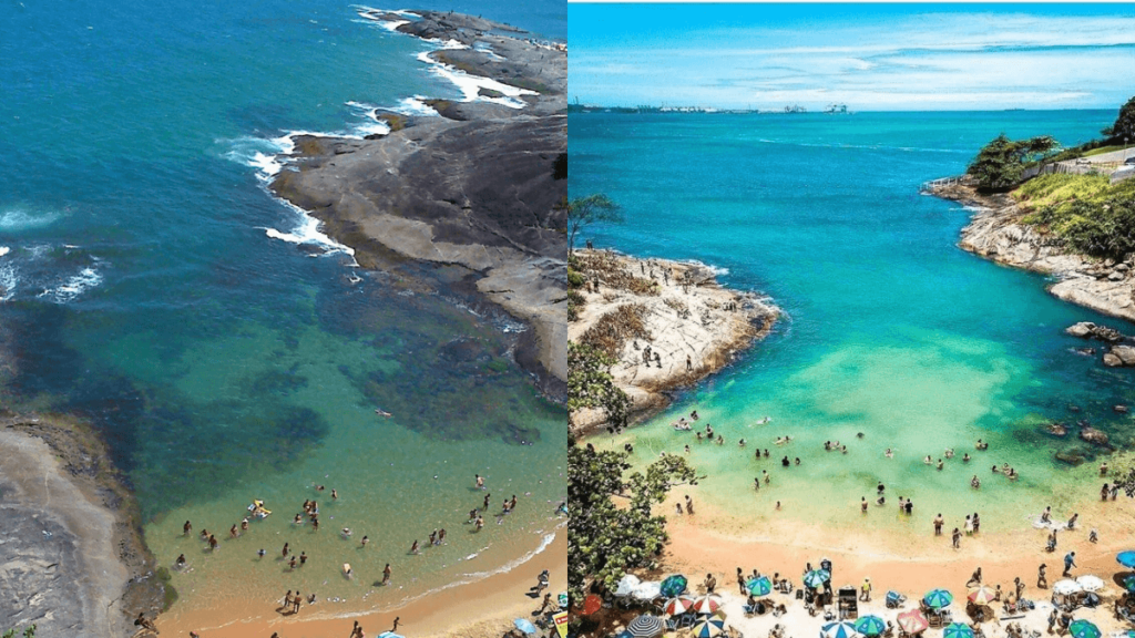 Vista das Praias no Espírito Santo
