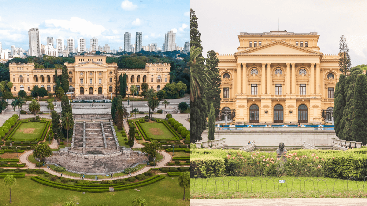 linda vista do Museu do Ipiranga