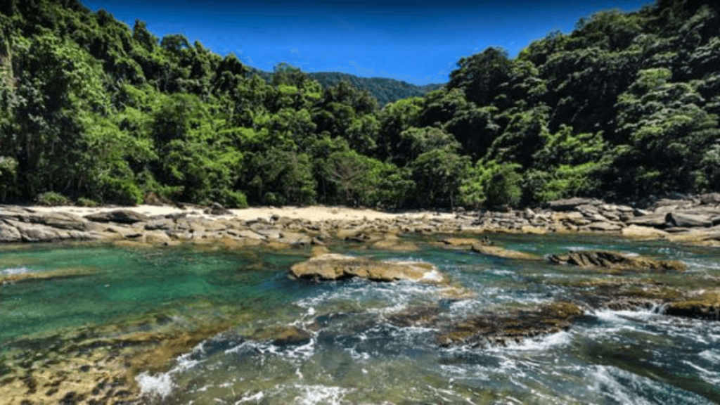 Paisagem nas Praias de São Sebastião