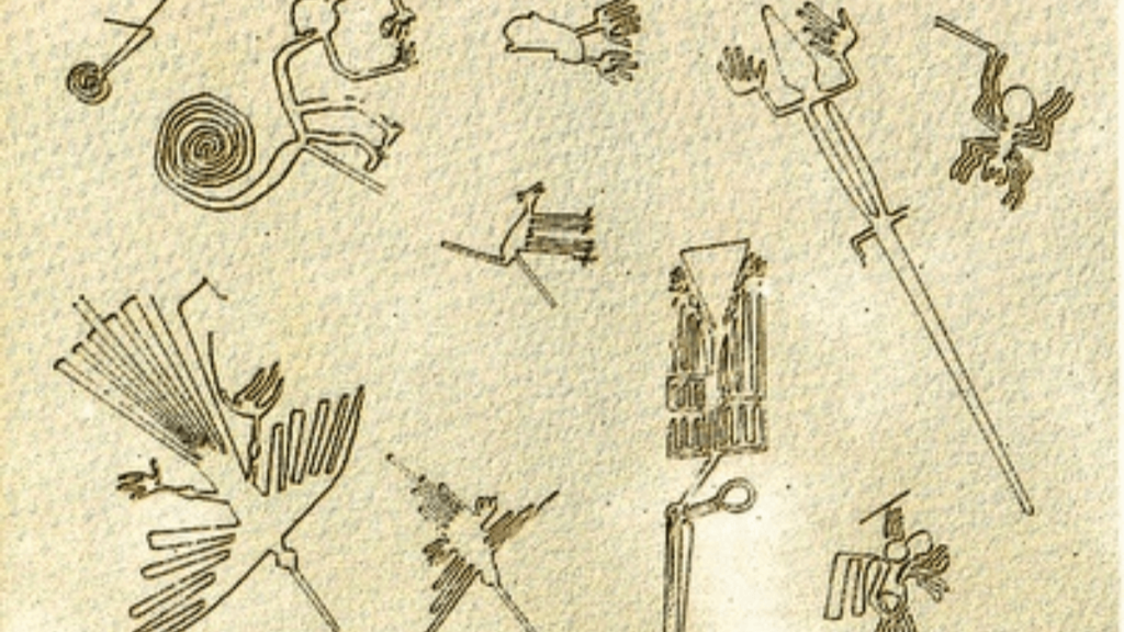 todos os desenhos formados nas Linhas de Nazca