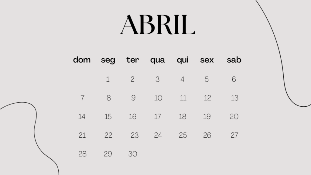 Feriados de Abril de 2024