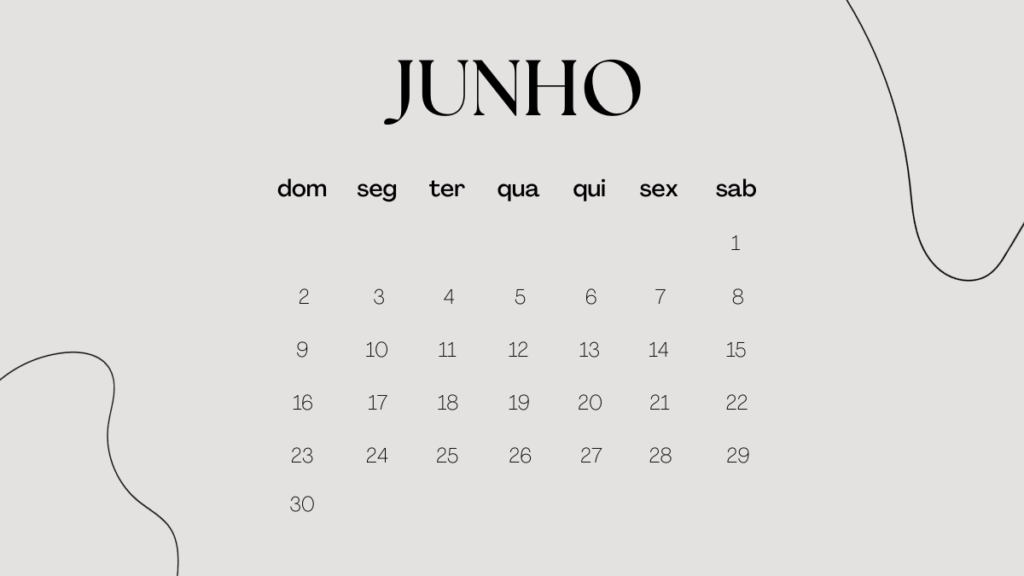 Feriados de Junho de 2024