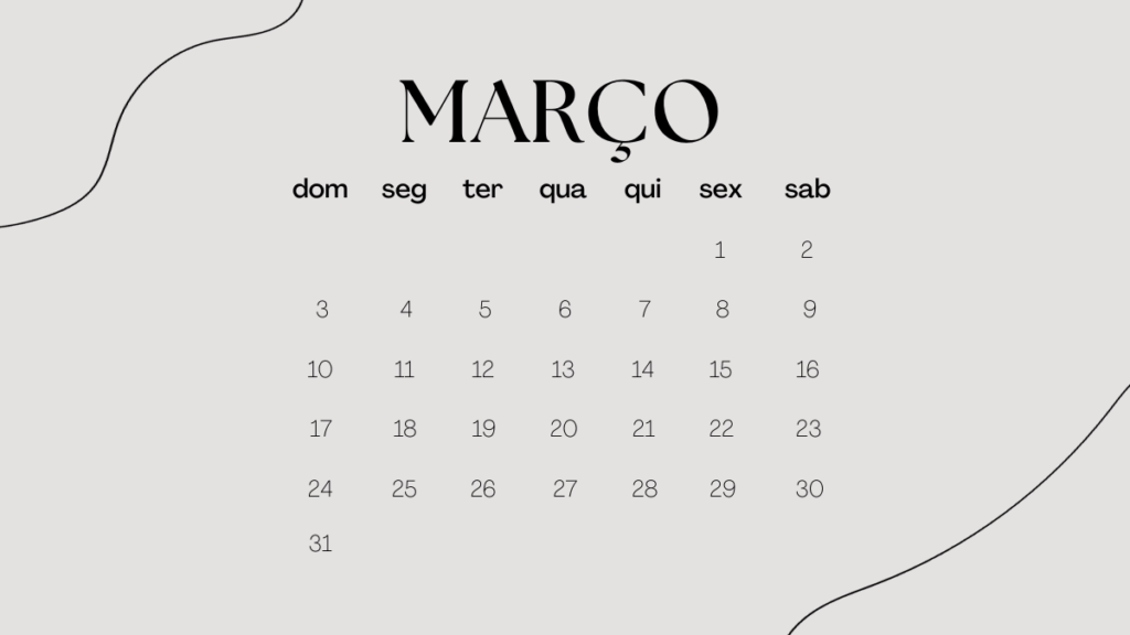 Feriados de Março de 2024