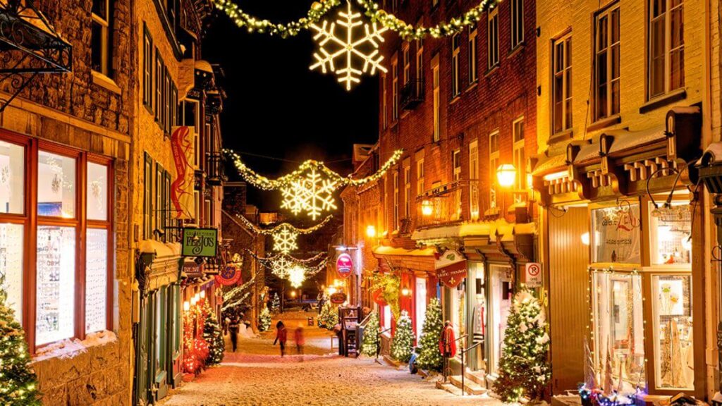 Quebéc, Canadá no Natal