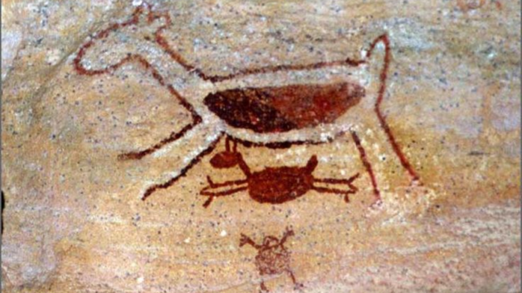 Pintura em Serra da Capivara