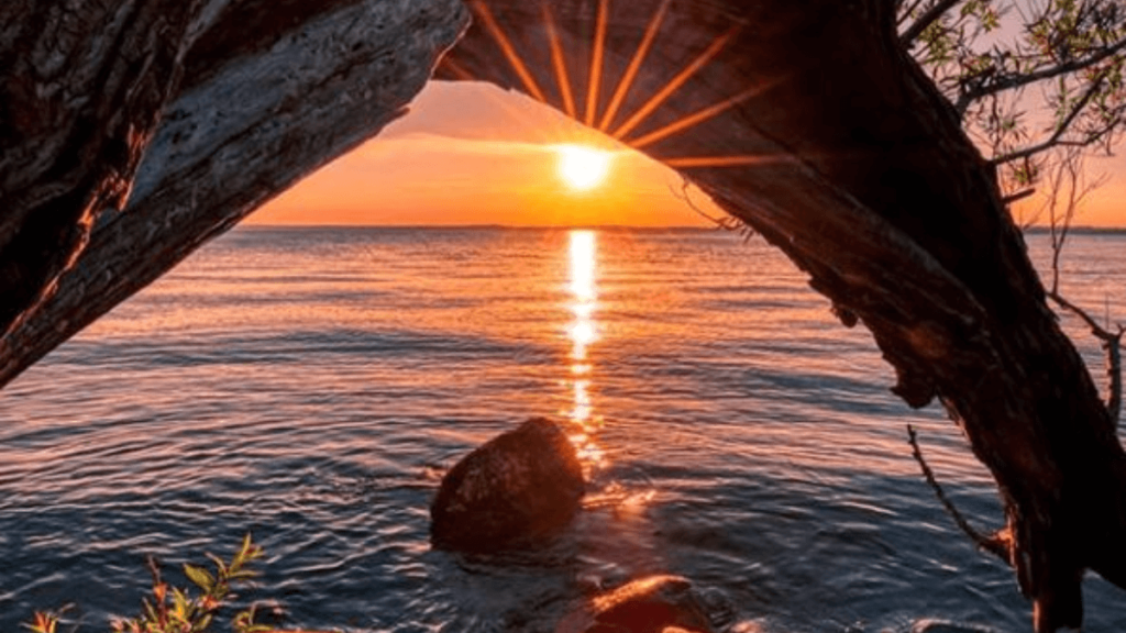 Pôr do sol em Tasmânia