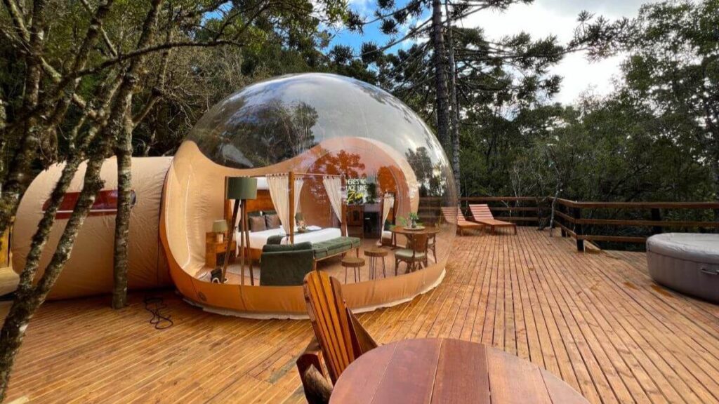 Pousadas em Urubici chamada Zion Bubble Glamping