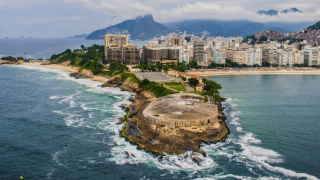 Vista da Praia e do Forte de Copacabana 