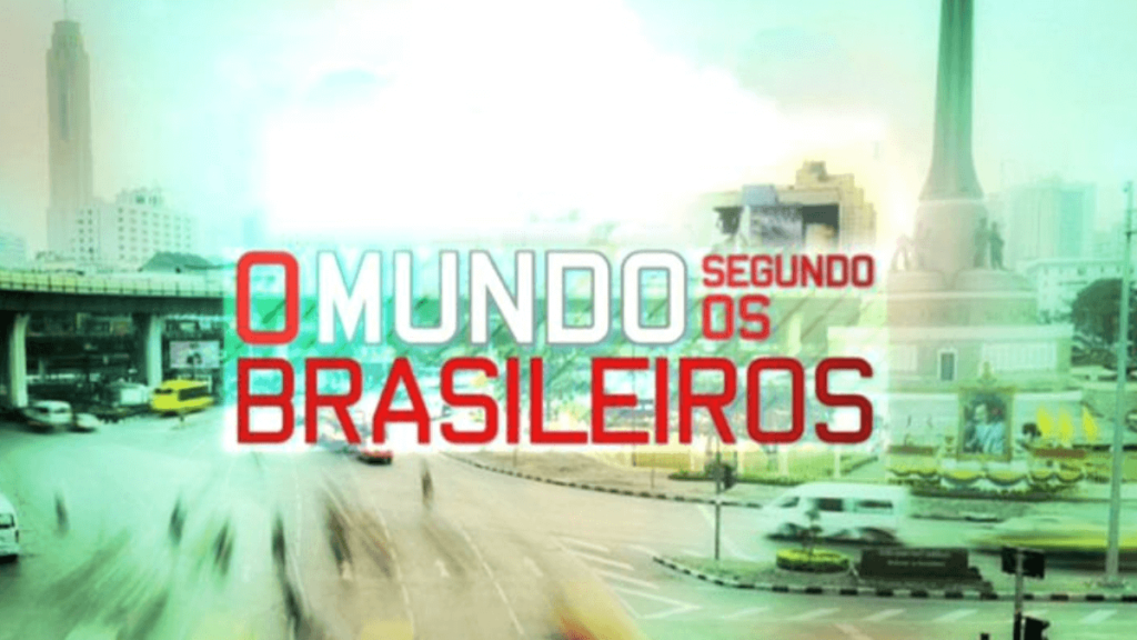 capa do documentário O mundo segundo os brasileiros, imagem com uma cidade movimentada e desfocada.