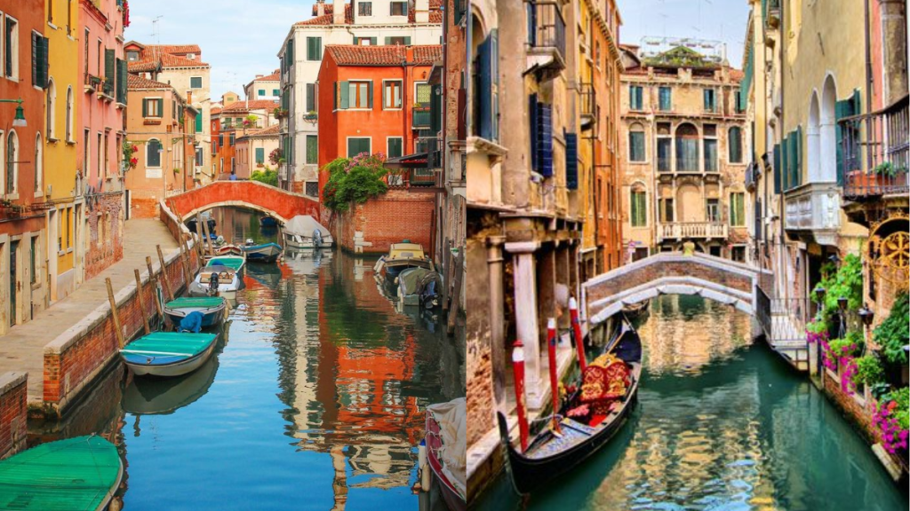 Lindos barquinhos em Veneza