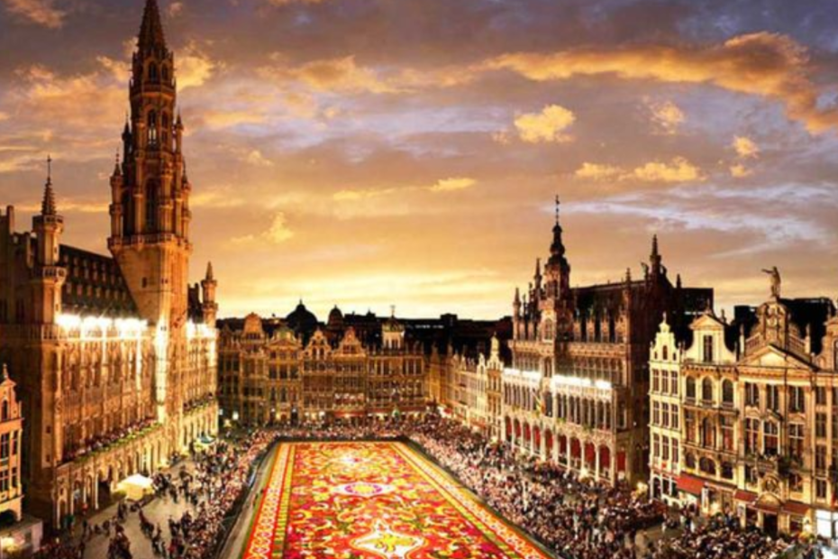 Linda paisagem na Bélgica