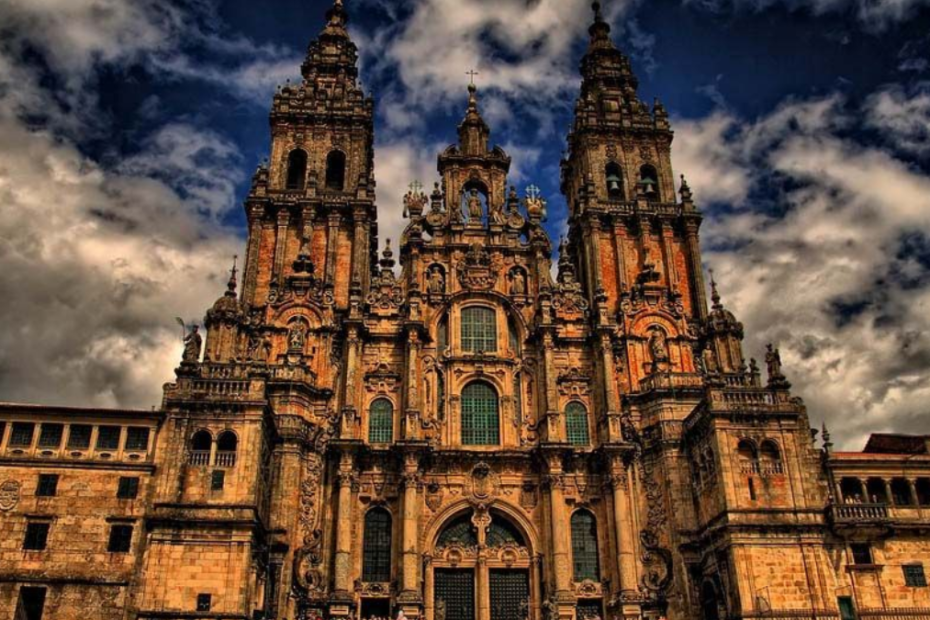 Linda igreja de Santiago de Compostela