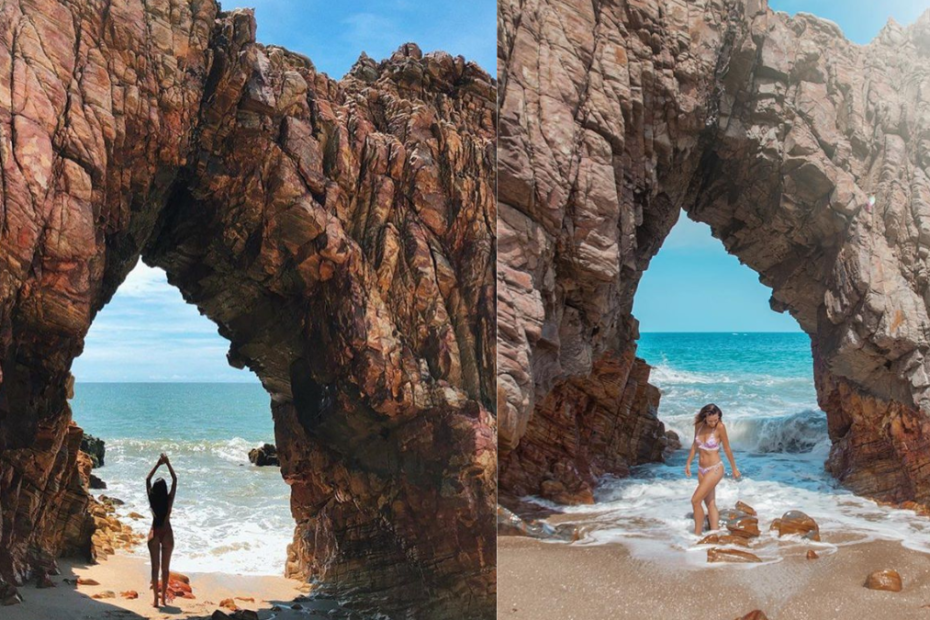 Pontos turísticos no Ceará: Pedra Furada — Jericoacoara