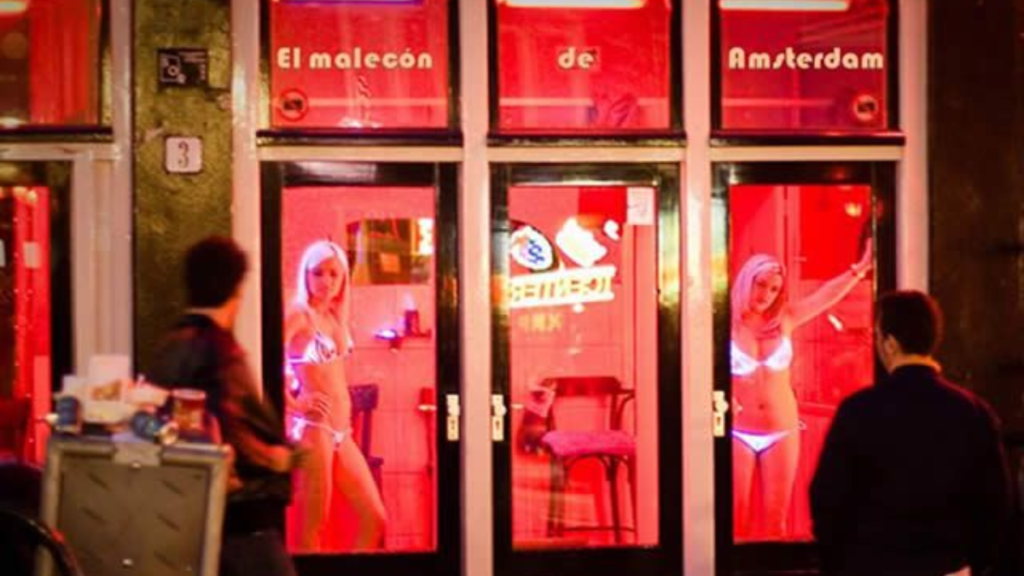 Distrito da Luz Vermelha em Amsterdam
