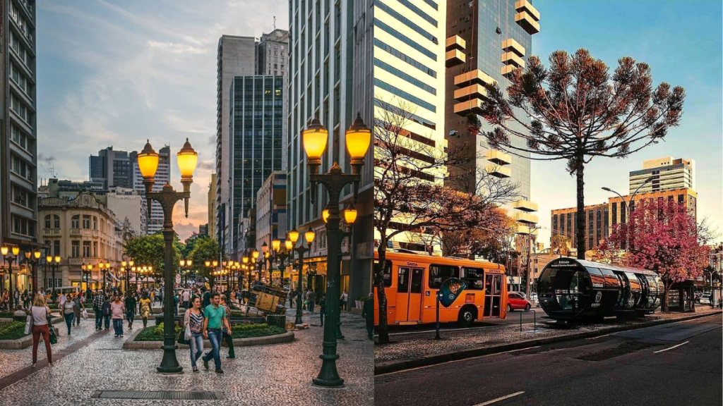 Centro Cívico de Curitiba: Linda e movimentada cidade