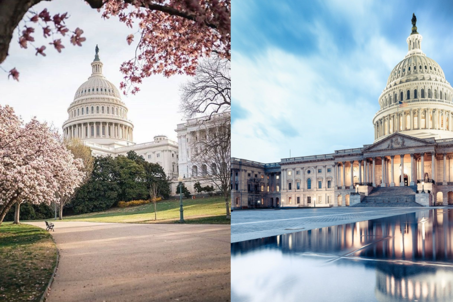 Países e estados com a letra W: Washington
