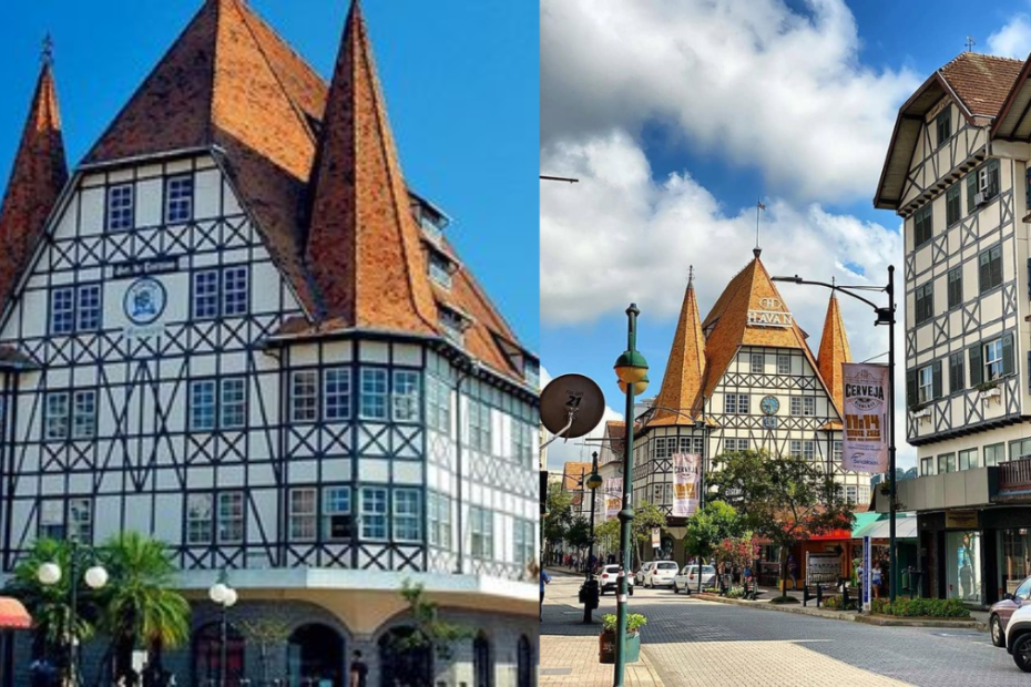 Construções típicas alemãs em Blumenau